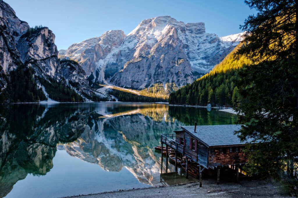 Italy, South Tyrol, Lago di Braies